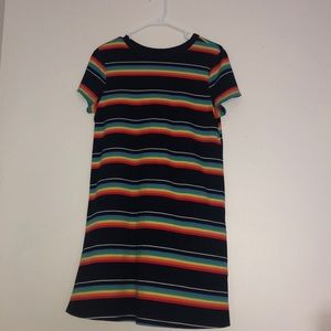 Rainbow sweater dress